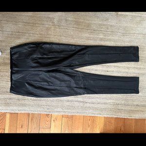 Faux Leather Pants - Black